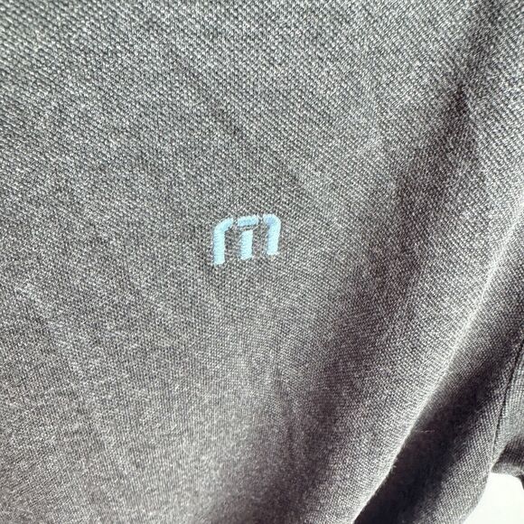Travis Mathew Mens Blue/Gray Short Sleeve Casual Golf Performance Polo Size M - Picture 3 of 5